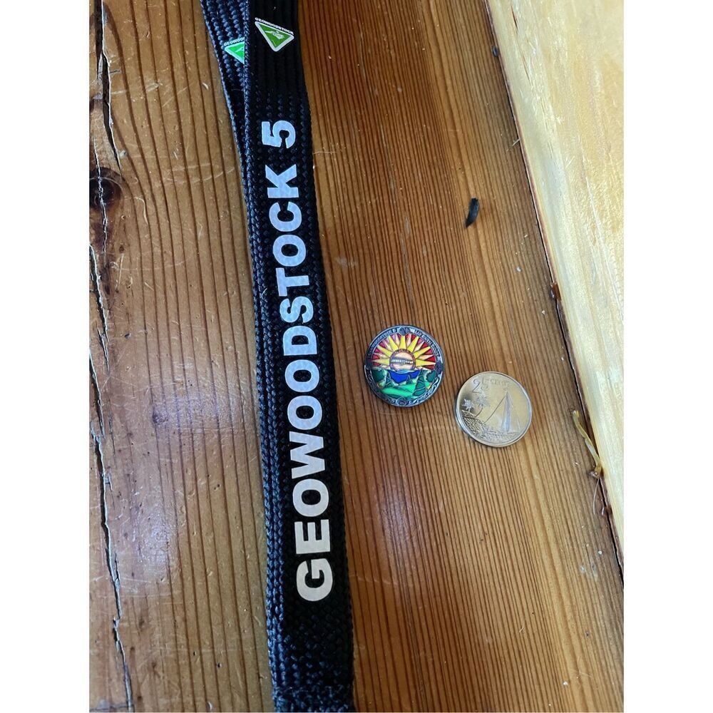 Geowoodstock 5 Lanyard and Pin